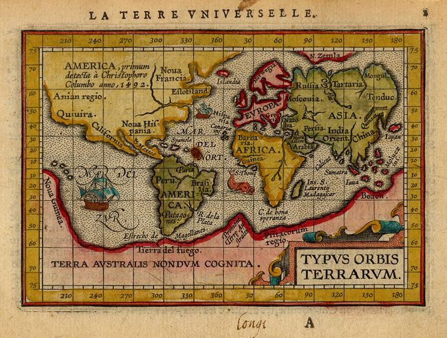 Typus Orbis Terrarum [in set with] Asia [and] America [and] Africa [and] Europa