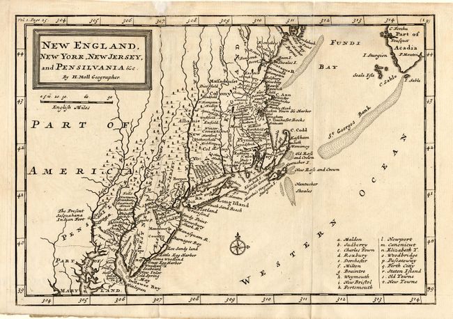 New England, New York, New Jersey, and Pensilvania &c.