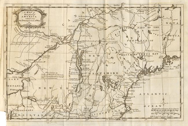 A Map of that part of America which was the Principal Seat of War in 1756