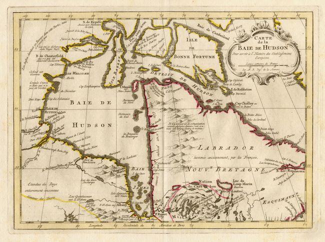 Carte de la Baie de Hudson