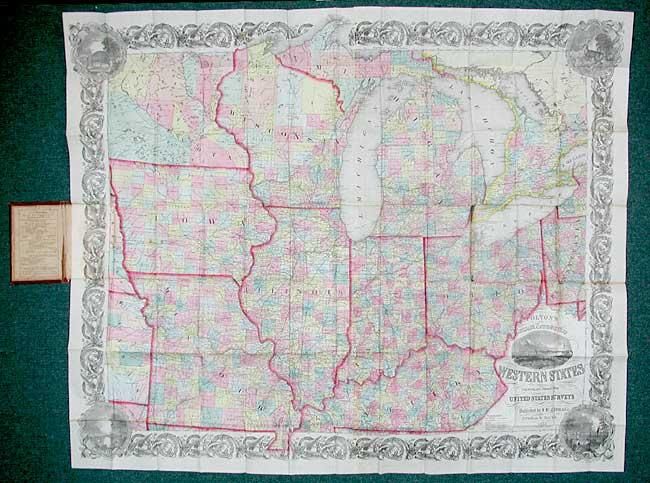 Colton's Railroad & Township Map of the Western States compiled from the United States Surveys