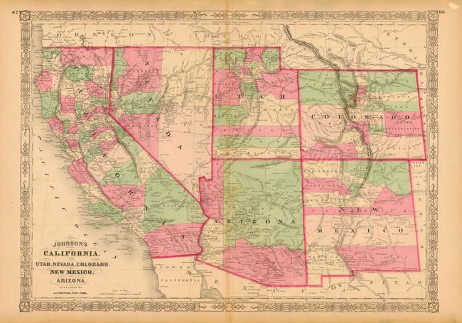 Johnson's California also Utah, Nevada, Colorado, New Mexico, and Arizona