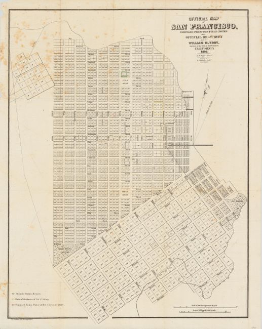 Official Map of San Francisco, Compiled From the Field Notes of the Official Re-Survey made by William M. Eddy