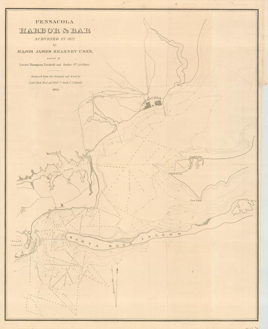 Pensacola Harbor & Bar Surveyed in 1822