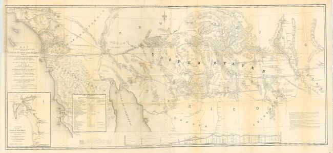 Map of that Portion of the Boundary between the United States and Mexico, from the Pacific Coast to the Junction of the Gila and Colorado Rivers...and The Rio Gila from Near its Intersection with the Southern Boundary of New Mexico