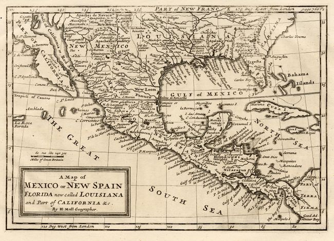 A New Map of Mexico or New Spain, Florida now called Louisiana and Part of California &c.
