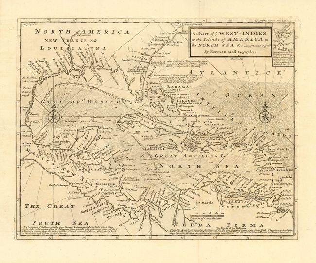 A Chart of ye West-Indies or the Islands of America in the North Sea &c. Being ye Present Seat of War