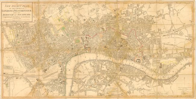 A New Pocket Plan of the Cities of London & Westminster; with the Borough of Southwark: Comprehending the New Buildings and other Alterations to the Year 1803