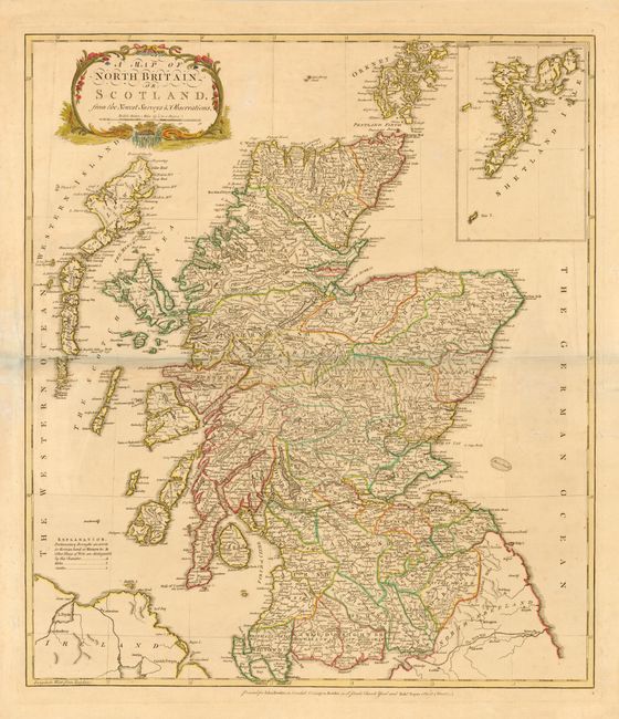 A Map of North Britain or Scotland from the Newest Surveys & Observations