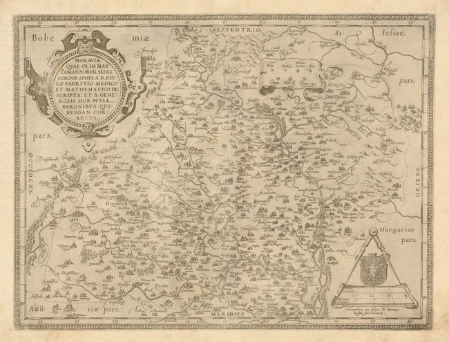 Moraviae quae Olim Marcomannorum Sedes, Corographia, A.D. Pavlo Fabritio Medico et Mathematico descripta; et a Generosis Moraviae Baronibus Quibusdam Correcta