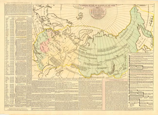 L'Empire Russe en Europe et en Asie avec ses Acquisitions graduelles et caracterisees