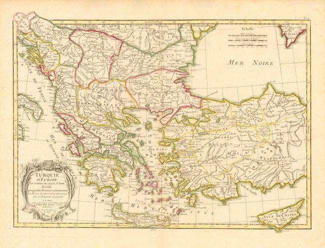 Turquie d' Europe et Partie de Celle d' Asie divissee par grandes Provinces et Gouvernments
