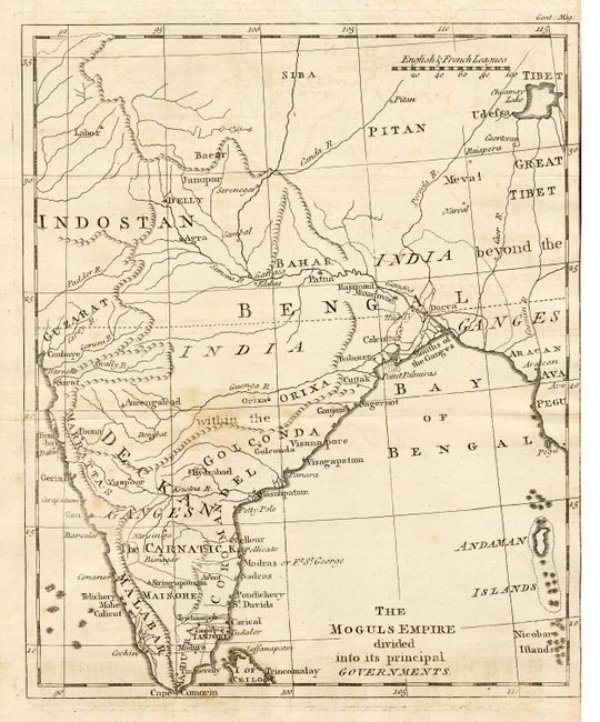 The Moguls Empire divided into its principal Governments