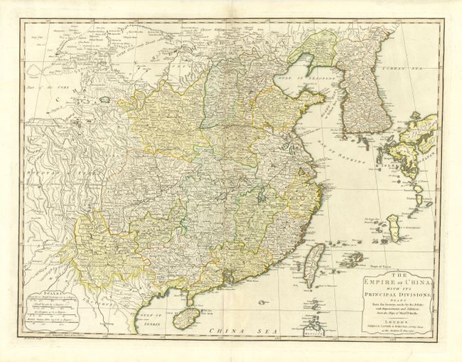 The Empire of China, with its Principal Divisions; Drawn from the Surveys made by the Jesuits: