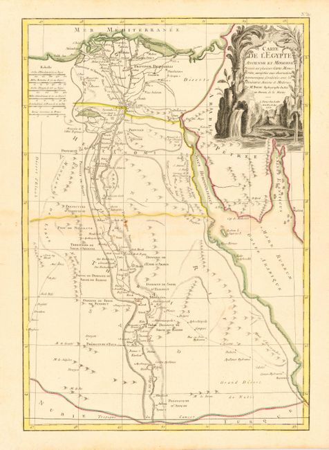 Carte de l' Egypte Ancienne et Moderne