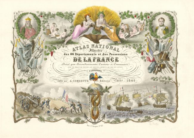 Atlas National Illustre des 86 Departements et des possessions de la France