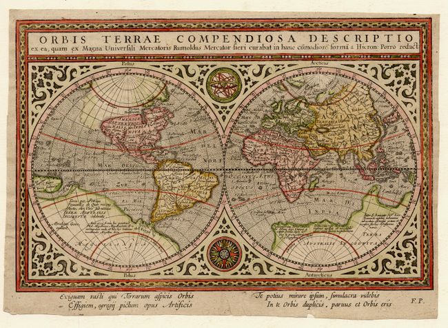 Orbis Terrae Compendiosa Descriptio ex ea, quam ex Magna Universali Mercatoris Rumoldus