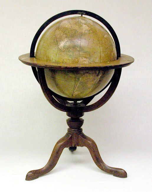 The New Twelve Inch British Terrestrial Globe, Representing the Accurate Positions of the Principle Known Places of the Earth from the Discoveries of Captain Cook and Subsequent Circumnavigators to the Present Period [12 inch Low Floor Globe]