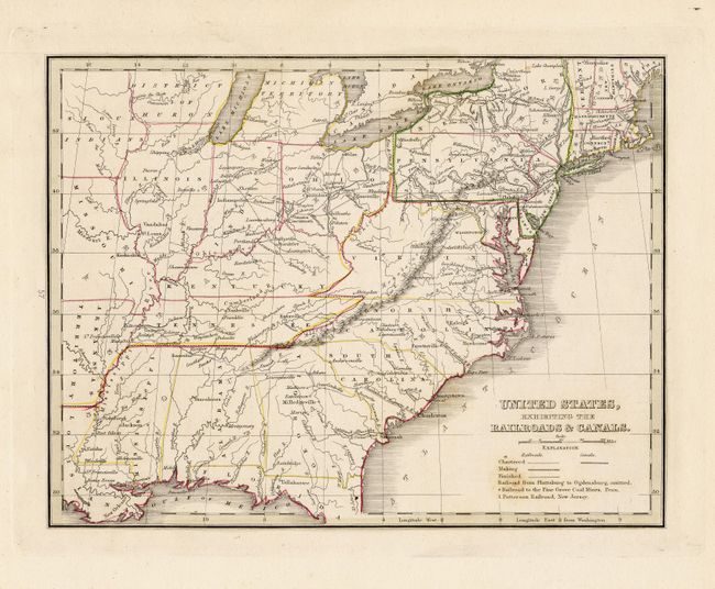 United States, Exhibiting the Railroads & Canals