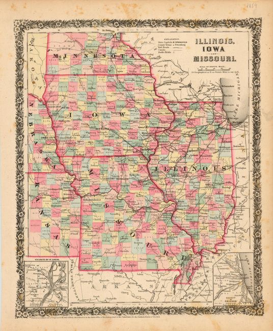 Illinois, Iowa and Missouri