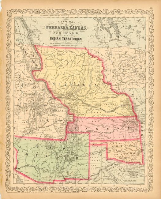 A New Map of Nebraska, Kansas, New Mexico, and Indian Territories