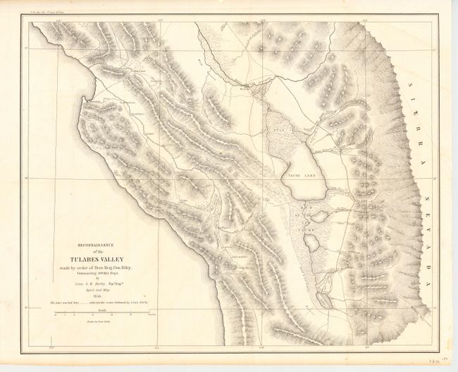 Reconnaissance of the Tulares Valley made by order of Brev. Brig. Gen. Riley