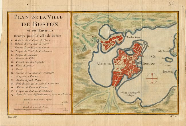 Plan de la Ville de Boston et ses Environs