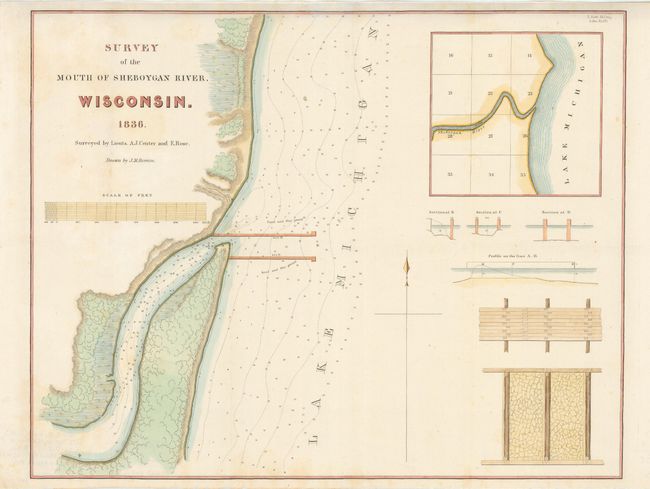 Survey of the Mouth of Sheboygan River, Wisconsin.