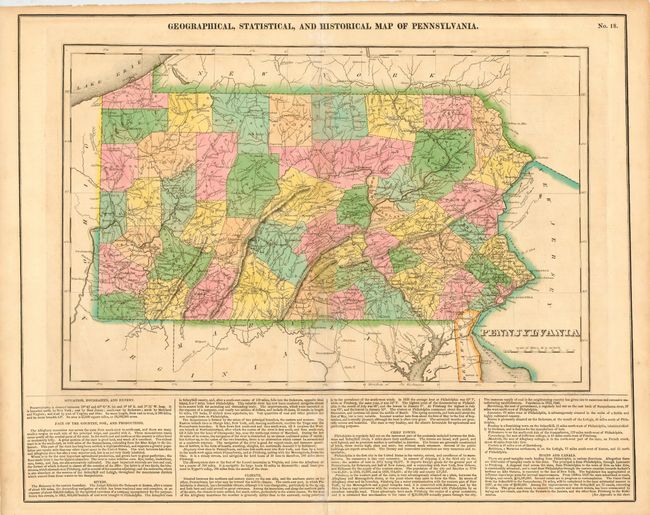 Geographical, Statistical, and Historical Map of Pennsylvania