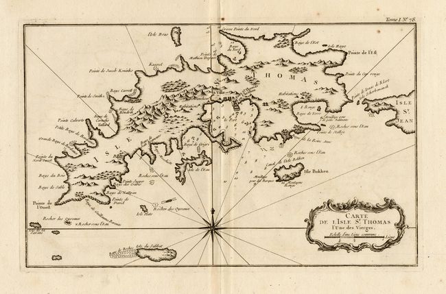 Carte de l' Isle St. Thomas l' Une des Vierges