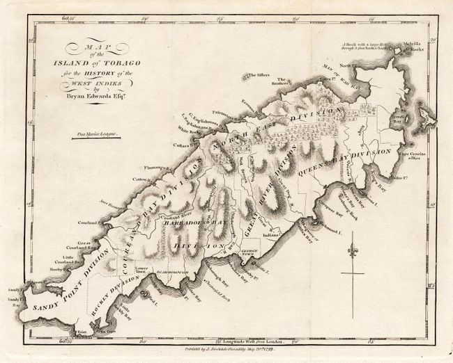 Map of the Island of Tobago for the History of the West  Indies