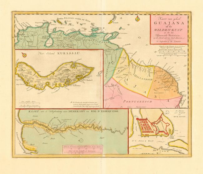 Kaart van geheel Guayana of de Wilden-Kust