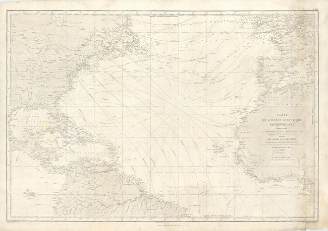 Carte de l' Ocean Atlantique Septentrional