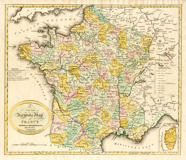 A New and Accurate Map of France Divided into Departments, &c.