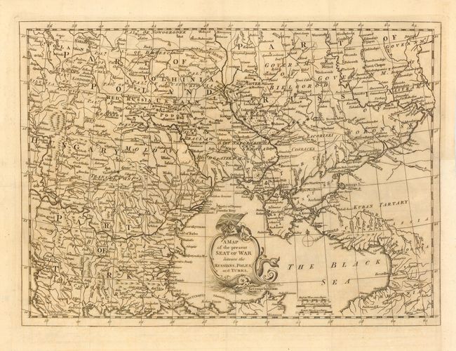 A Map of the present Seat of War between the Russians, Poles, and Turks