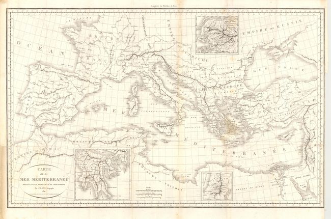 Carte de la Mer Mediterranee Dressee pour le Voyage de Mr. de Chateaubriand