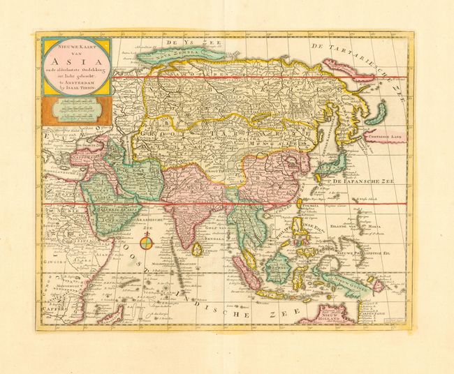 Nieuwe Kaart van Asia na de alderlaatste Ondekking int licht gebracht