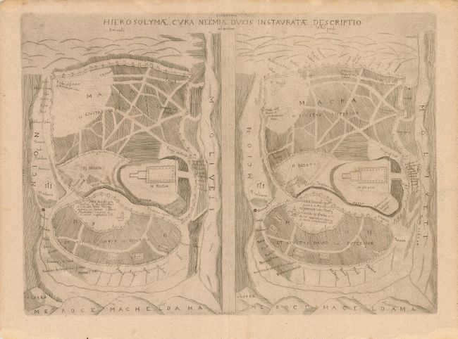 Hierosolymae, cura Neemiae ducis Instauratae Descriptio