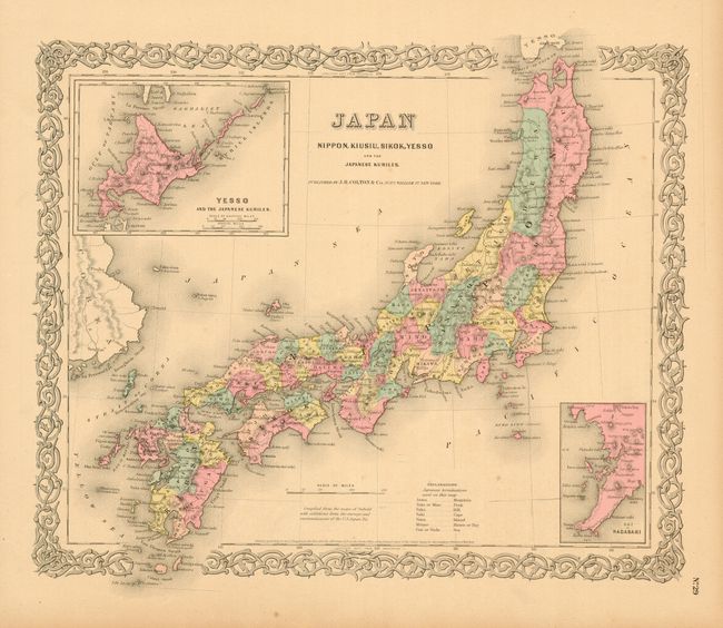 Japan Nippon, Kiusiu, Sikok, Yesso and the Japanese Kuriles
