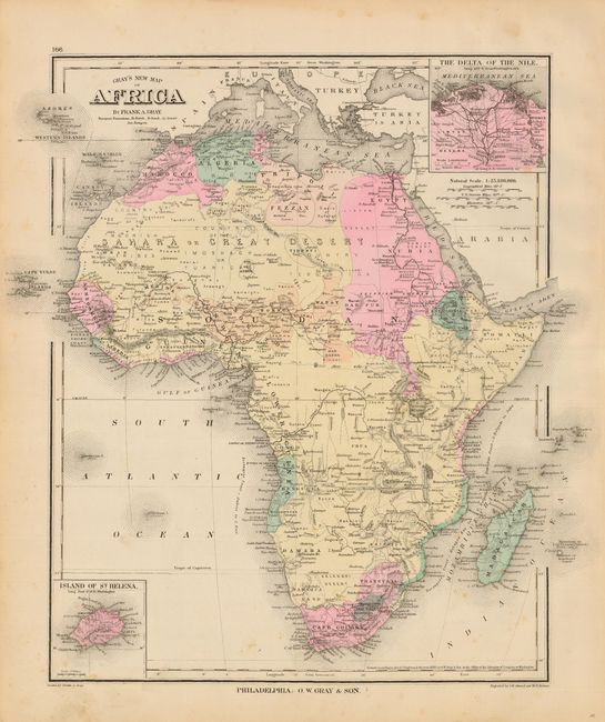 Gray's New Map of Africa