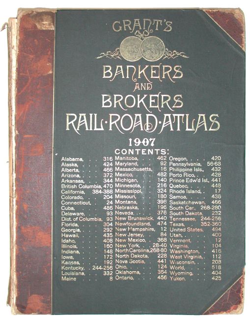 Grant's Bankers & Brokers Railway System Atlas