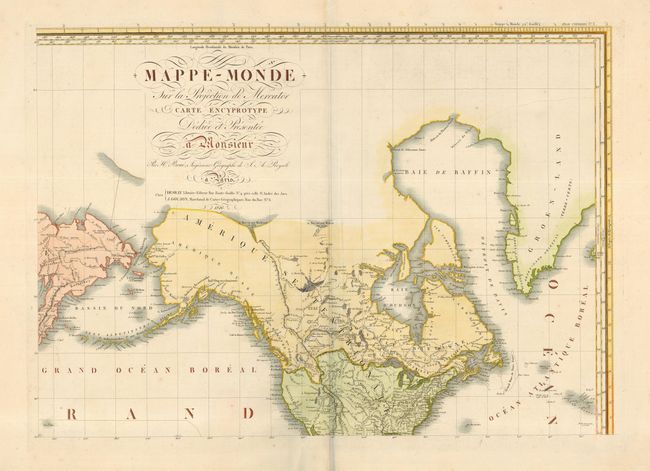 Mappe-Monde sur la Projection de Mercator Carte Encyprotype