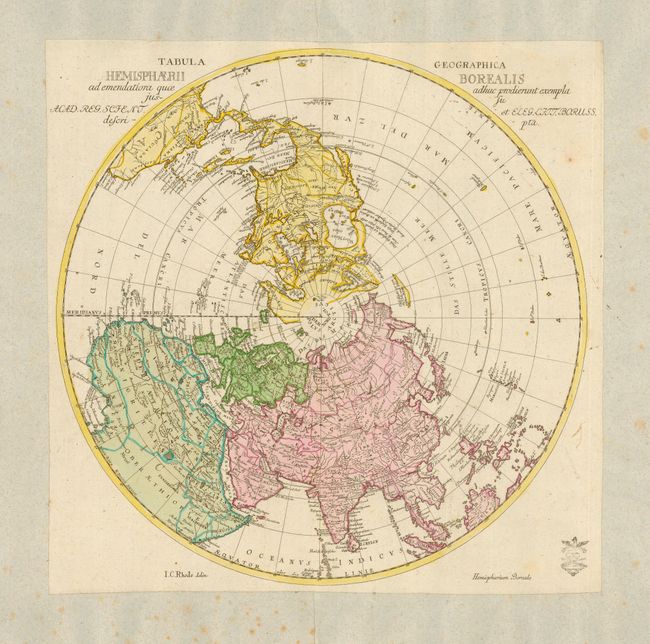 Tabula Geographica Hemisphaerii Borealis