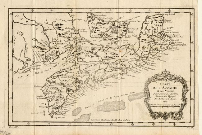 Carte de l' Accadie et Pais Voisins