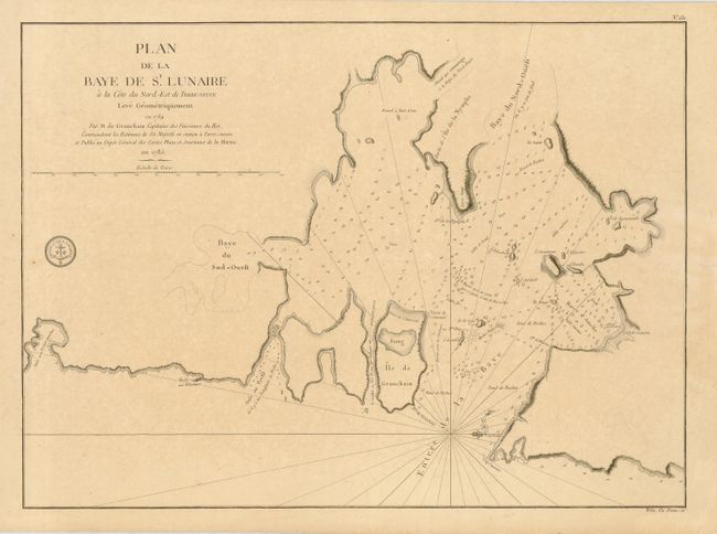 Plan de la Baye de St. Lunaire a la Cote du Nord-Est de Terre-Neuve Leve Geometriquement en 1784
