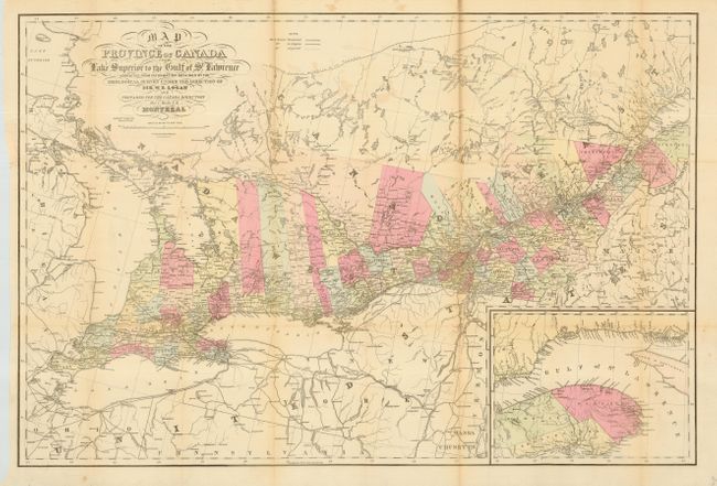 Map of the Province of Canada from Lake Superior to the Gulf of St. Lawrence