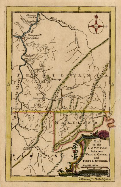 Map of the Country between Wills Creek and Fort du Quesne