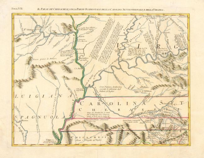 Il Paese de' Cherachesi, con la Parte Occidentale della Carolina Settentrionale, e della Virginia