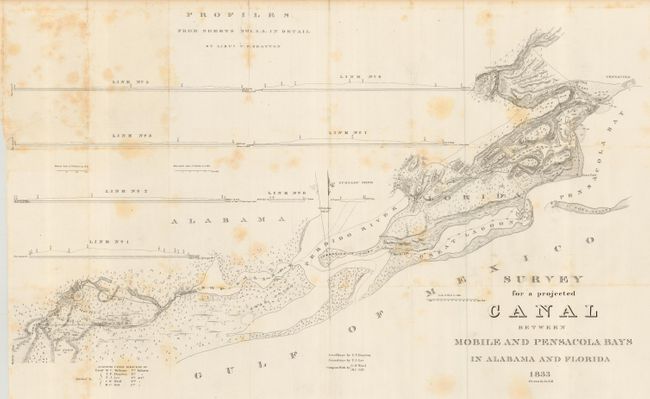 Survey for a projected Canal Between Mobile and Pensacola Bays in Alabama and Florida