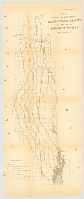 The Mobile and Ohio River Rail Road Grant in the States of Mississippi and Alabama